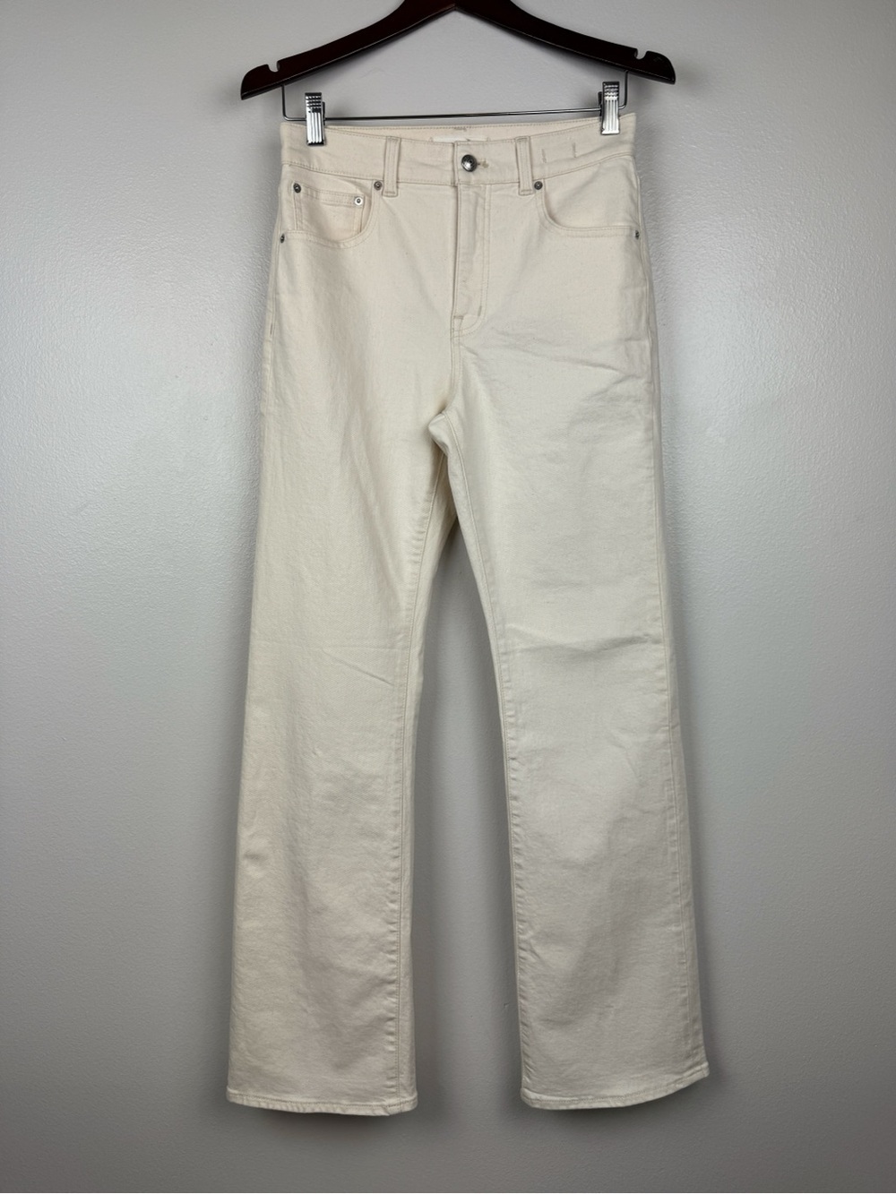 Madewell Relaxed Bootcut High Rise Comfort Stretch Jeans Cream Size 26 NWT - Picture 3 of 9
